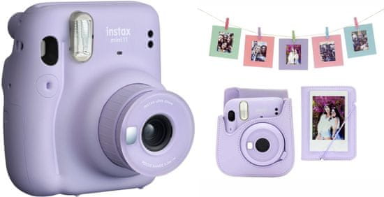 FujiFilm Instax Mini 11 Lilac Purple + Mini 11 Accessory kit Lilac Purple