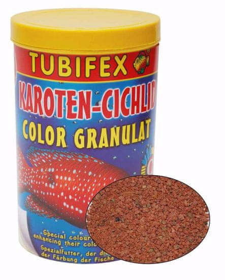 Tubifex Karotén Cichlid Granulat 125 ml