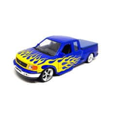 Welly 1:24 Ford F-150 1999 Flareside Supercab Pick Up Modrá