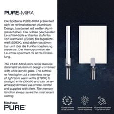 PAUL NEUHAUS PAUL NEUHAUS PURE MIRA LED stojacie svietidlo strieborné, stmievateľné 2700-5000K