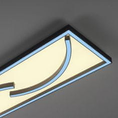 PAUL NEUHAUS PAUL NEUHAUS LED stropné svietidlo hranaté, svetelné scény, stmievateľné, pamäťová funkcia RGB plus 2700-6000K