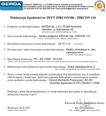 Gerda Visiaci zámok s certifikátom 116 Zircon trieda 6 3 kľúče