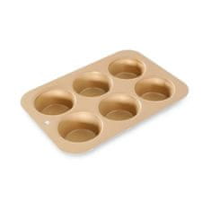 NordicWare Forma na muffiny so šiestimi formičkami zlatá