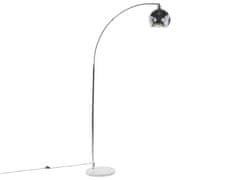 Beliani Kovová stojaca lampa 210 cm strieborná PAROO