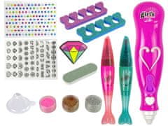 Lean-toys Sada nail art trblietavé perá diamanty