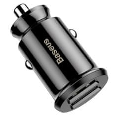 BASEUS Baseus Grain 2x USB 5V 3,1A nabíjačka do auta (čierna)