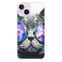 iSaprio Silikónové puzdro - Galaxy Cat pre iPhone 14