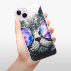 iSaprio Silikónové puzdro - Galaxy Cat pre iPhone 14 Plus