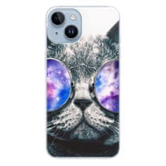 iSaprio Silikónové puzdro - Galaxy Cat pre iPhone 14