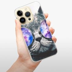 iSaprio Silikónové puzdro - Galaxy Cat pre iPhone 14 Pro