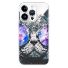 iSaprio Silikónové puzdro - Galaxy Cat pre iPhone 14 Pro