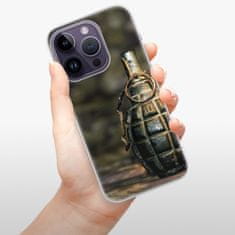 iSaprio Silikónové puzdro - Grenade pre iPhone 14 Pro