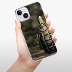 iSaprio Silikónové puzdro - Grenade pre iPhone 14