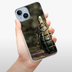 iSaprio Silikónové puzdro - Grenade pre iPhone 14