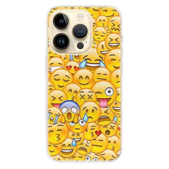 iSaprio Silikónové puzdro - Emoji pre iPhone 14 Pro