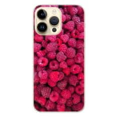 iSaprio Silikónové puzdro - Raspberry pre iPhone 14 Pro Max