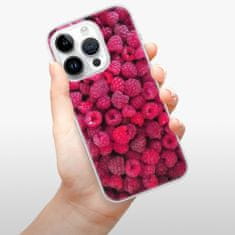 iSaprio Silikónové puzdro - Raspberry pre iPhone 14 Pro