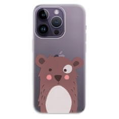 iSaprio Silikónové puzdro - Brown Bear pre iPhone 14 Pro