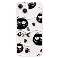 iSaprio Silikónové puzdro - Cat pattern 04 pre iPhone 14 Plus