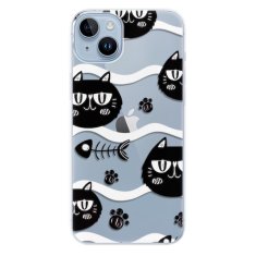 iSaprio Silikónové puzdro - Cat pattern 04 pre iPhone 14 Plus