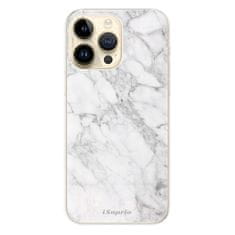 iSaprio Silikónové puzdro - SilverMarble 14 pre iPhone 14 Pro Max