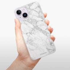 iSaprio Silikónové puzdro - SilverMarble 14 pre iPhone 14