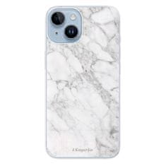 iSaprio Silikónové puzdro - SilverMarble 14 pre iPhone 14