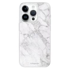 iSaprio Silikónové puzdro - SilverMarble 14 pre iPhone 14 Pro