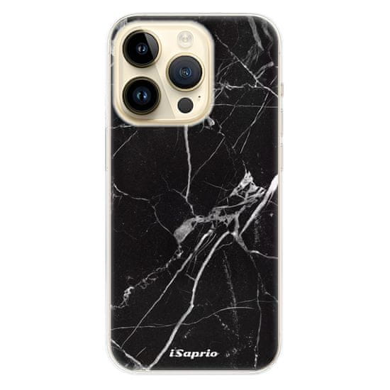 iSaprio Silikónové puzdro - Black Marble 18 pre iPhone 14 Pro