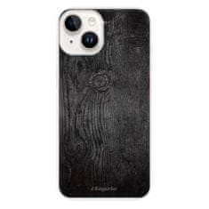 iSaprio Silikónové puzdro - Black Wood 13 pre iPhone 14