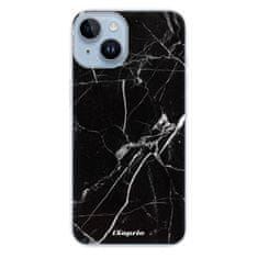 iSaprio Silikónové puzdro - Black Marble 18 pre iPhone 14