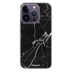 iSaprio Silikónové puzdro - Black Marble 18 pre iPhone 14 Pro