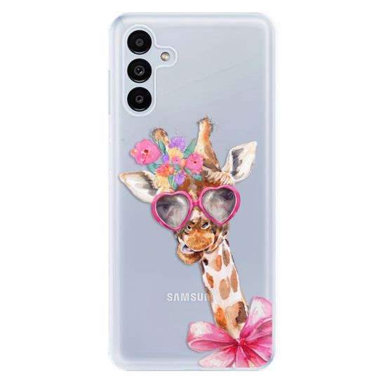 iSaprio Silikónové puzdro - Lady Giraffe pre Samsung Galaxy A13 5G
