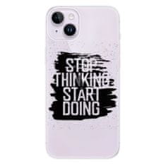 iSaprio Silikónové puzdro - Start Doing - black pre iPhone 14 Plus