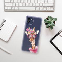 iSaprio Silikónové puzdro - Lady Giraffe pre Samsung Galaxy A03