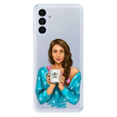 iSaprio Silikónové puzdro - Coffe Now - Brunette pre Samsung Galaxy A13 5G