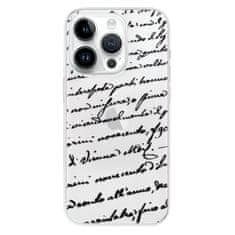 iSaprio Silikónové puzdro - Handwriting 01 - black pre iPhone 14 Pro