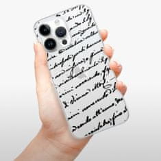 iSaprio Silikónové puzdro - Handwriting 01 - black pre iPhone 14 Pro Max