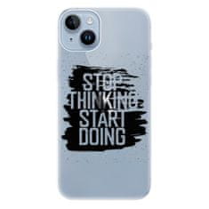 iSaprio Silikónové puzdro - Start Doing - black pre iPhone 14 Plus