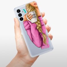 iSaprio Silikónové puzdro - My Coffe and Blond Girl pre Samsung Galaxy A13 5G