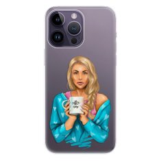 iSaprio Silikónové puzdro - Coffe Now - Blond pre iPhone 14 Pro Max