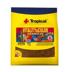 TROPICAL Vitality&Color Granules 1kg granulované krmivo s vyfarbujúcim a vitalizujúcim účinkom