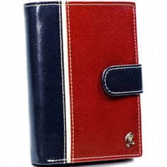 Rovicky Vertikálna pánska peňaženka dvojfarebná, prírodná RFID koža