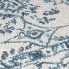 Kusový koberec Wool Loop Yasmin Ivory/Blue 120x170