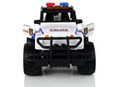 Lean-toys Auto R/C Police Jeep 1:14 diaľkovo ovládané svetelné efekty