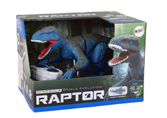 Lean-toys Dinosaurus na diaľkové ovládanie Velociraptor Sound Roaring Blue