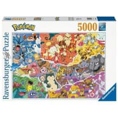 Ravensburger POKEMON, Puzzle 5000 prvkov, Pokémon Allstars, Ravensburger