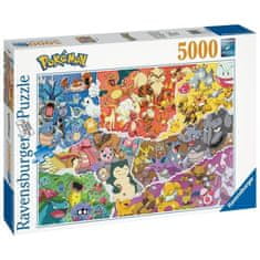 Ravensburger POKEMON, Puzzle 5000 prvkov, Pokémon Allstars, Ravensburger