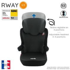 VERVELEY NANIA R Way Isofix Group 2/3 opierka chrbta bez bezpečnostných pásov, od 15 do 36 kg, sivá