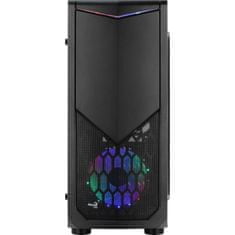 Aerocool AEROCOOL Case bez zdroja Tomahawk A, Medium tower, formát ATX, RGB, čierna